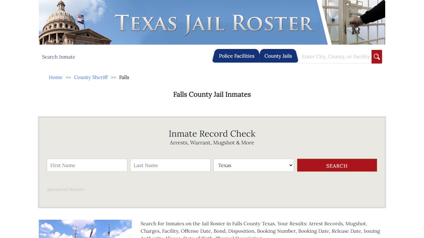 Falls County Jail Inmates - Jail Roster Search