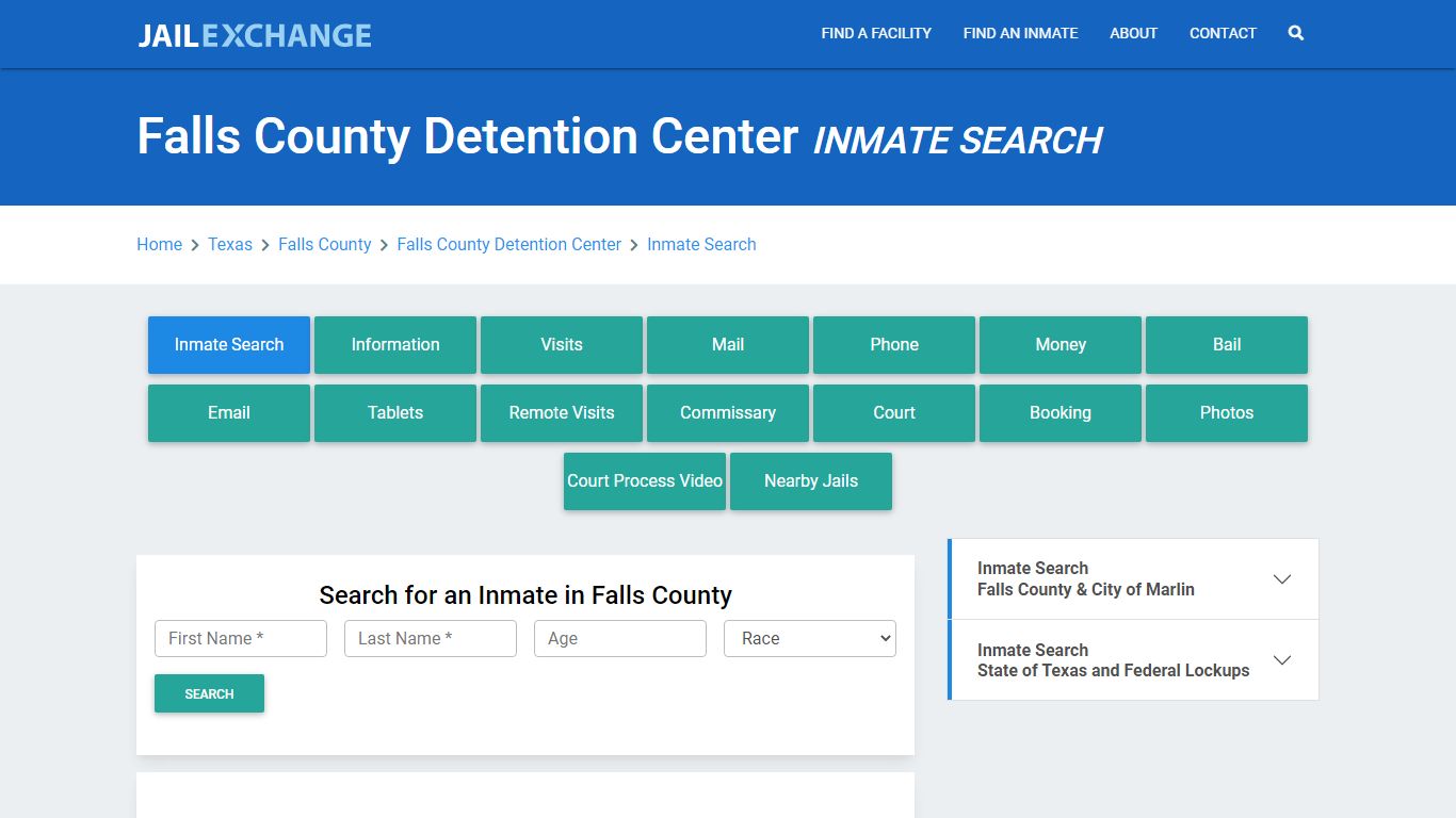 Falls County Detention Center Inmate Search - Jail Exchange